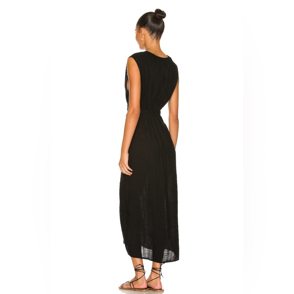 l*space Black Twisted Plunge Maxi Swim Coverup - Picture 3 of 6